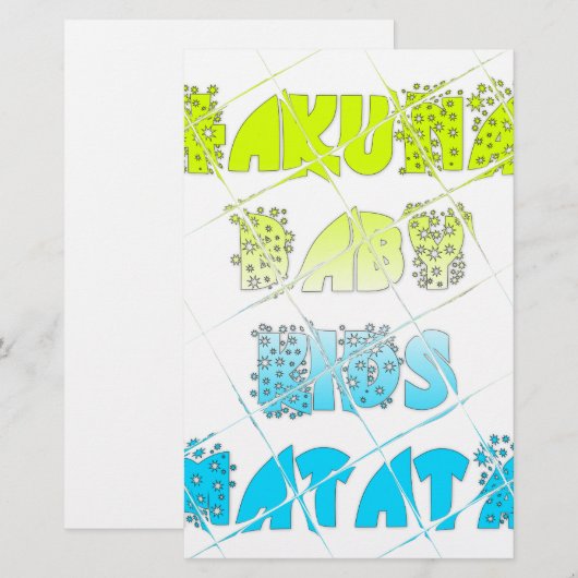 Happy Colors Hakuna Matata Hakunamatata Gift stars (Front/Back)