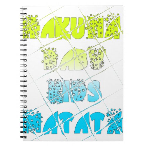 Happy Colors Hakuna Matata Hakunamatata Gift stars Notebook