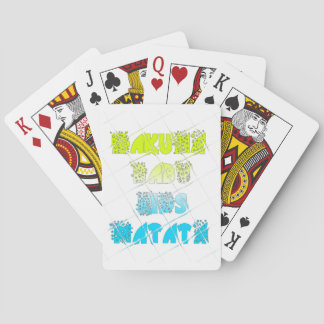Happy Colors Hakuna Matata Hakunamatata Gift stars Poker Cards