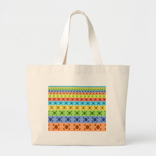 Happy Colors Large Tote Bag