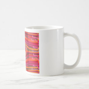 Happy Colors Merry Christmas Happy New Year Desig Coffee Mug