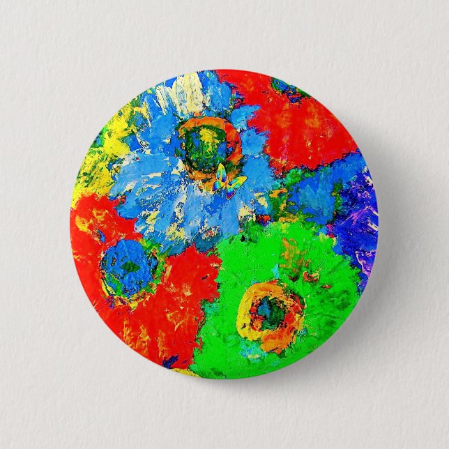 HAPPY COLORS PINBACK BUTTON (Front)