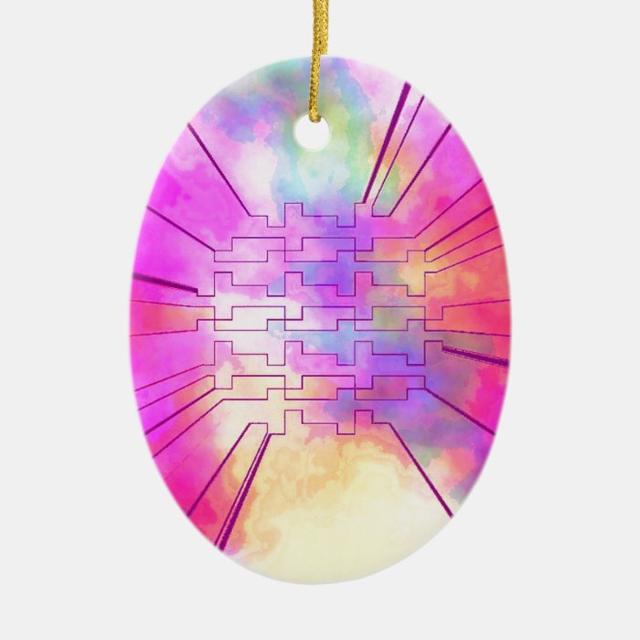 happy colors pink christmas tree ornaments