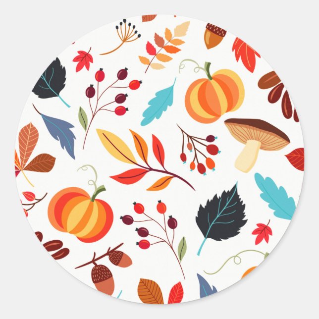 Happy Colors  Round Sticker (Front)