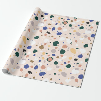 Happy Colors Terrazzo Pattern Wrapping Paper