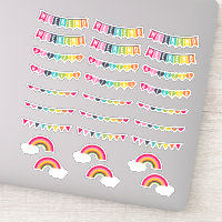 Happy Colors | Weekend Bunting Planner Stickers