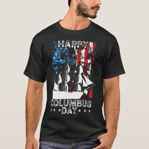 Happy Columbus Day Christopher Columbus Italian T_Shirt