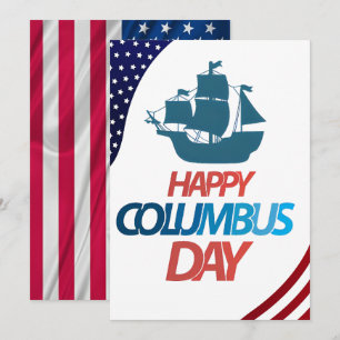 Happy Columbus Day Invitation
