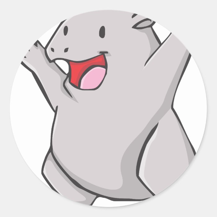 Happy Common Wombat Cartoon Sticker