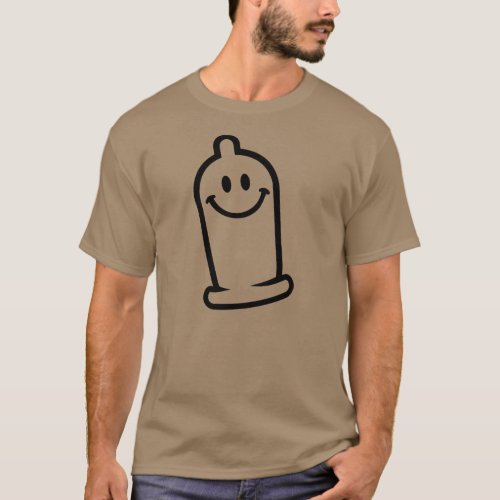 Happy condom face T_Shirt