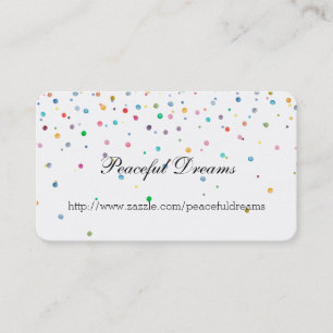 Happy Confetti Dots Business Card