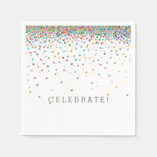 Happy Confetti Dots Paper Napkins