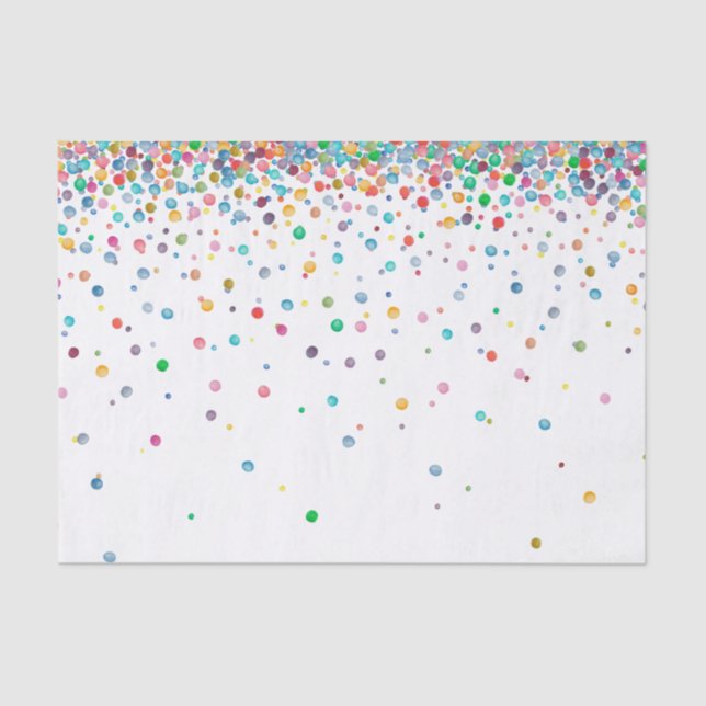 Happy Confetti Dots Tissue Paper (Front)