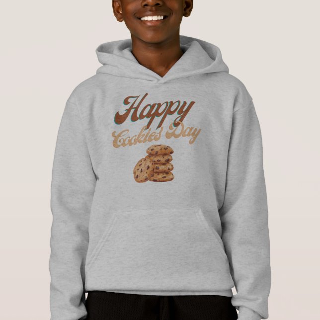 Happy Cookies Day, National Cookie Day Hoodie (Front)
