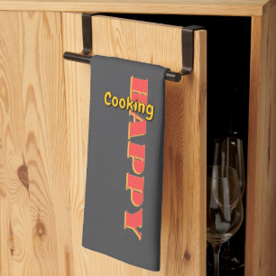 Happy Cooking Dk Gray Kitchen Towel