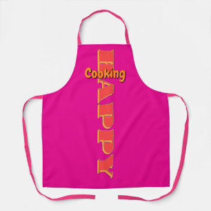 Happy Cooking Hot Pink Apron