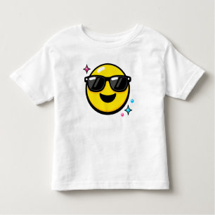 Happy Cool Smiley Face Y2K Toddler T-Shirt