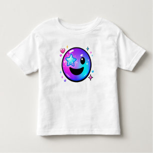 Happy Cool Smiley Face Y2K Toddler T-Shirt