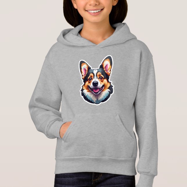 Happy Corgi Hoodie (Front)