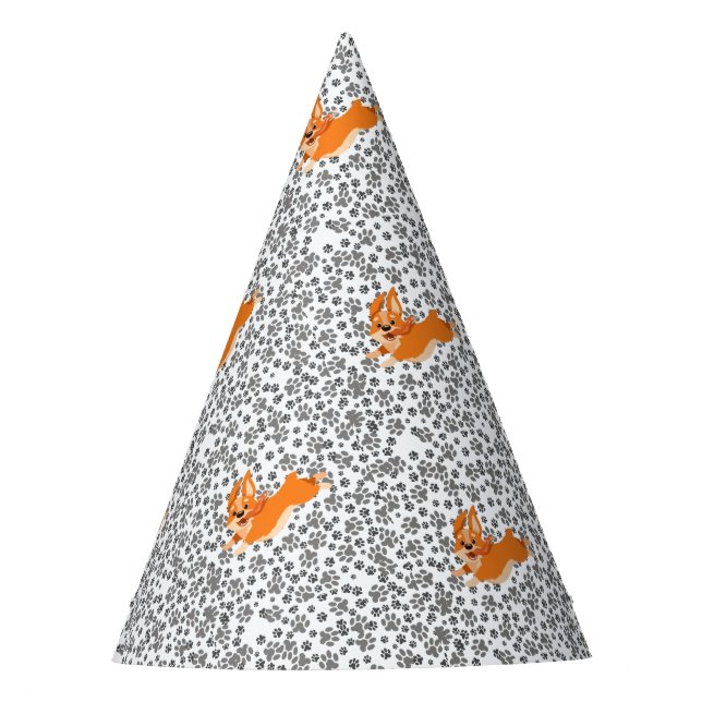 Happy Corgi Party Hat (Front)