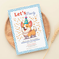 Happy Corgi Puppy Pawty Birthday 