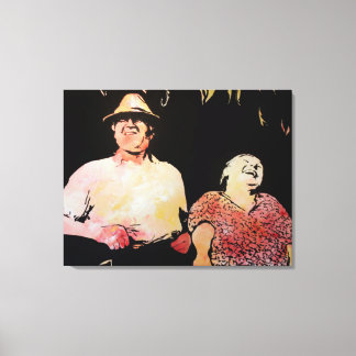 Happy Couple Canvas Print