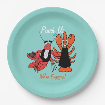 Happy Couple Engagement Crawfish Boil Party Plates Happy Couple Engagement Crawfish Boil Party Plates