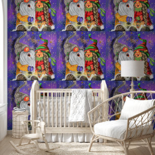 Happy Couple Gnome Christmas Wallpaper