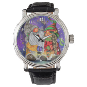 Happy Couple Gnome Christmas Watch