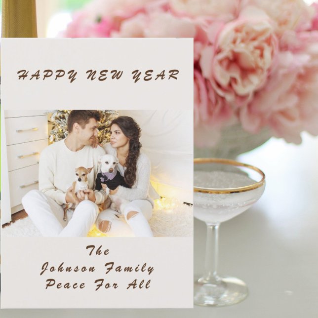 Happy Couple New Year's Confetti Celebrate Card (Creator Uploaded)