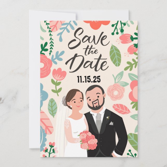 Happy Couple Save The Date (Front)