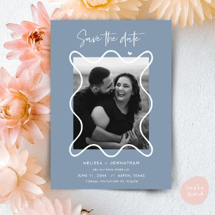 Happy Couple Save the date wedding announcement