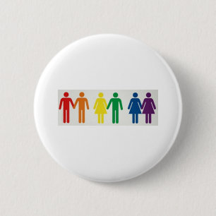 Happy couples pinback button