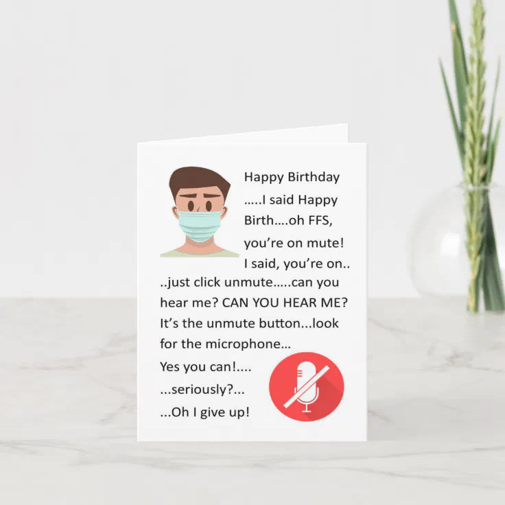 Happy Covid Birthday Card Zazzle