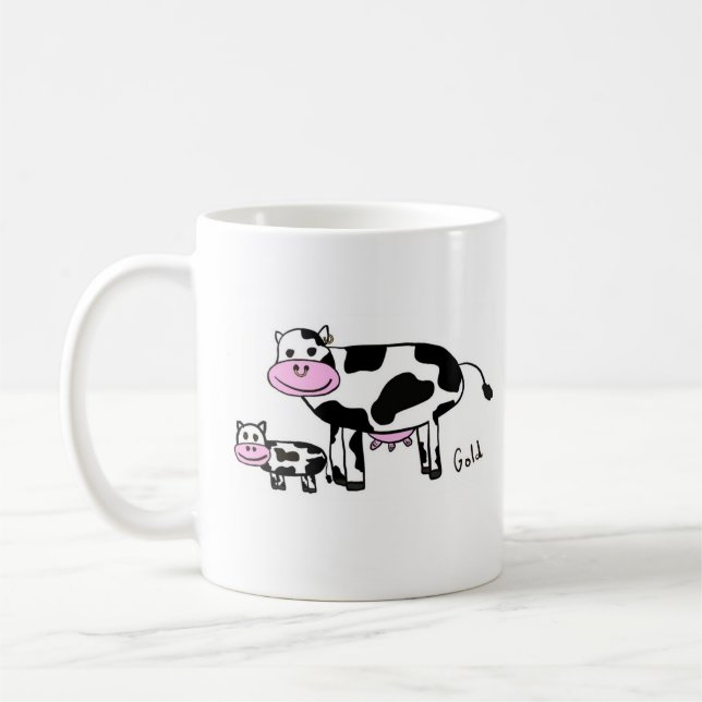 Happy Cow Cow Coffee Mug (Left)