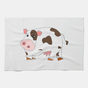 Happy Cow Kitchen Towel - Customizable