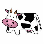 Happy Cow Statuette<br><div class="desc">Cute happy cow :) Great gift idea that will surely make everyone happy.</div>