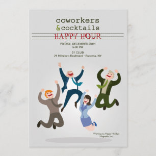 Happy Coworkers Party Invitation