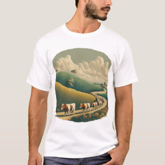 Happy Cows In A Field T-Shirt