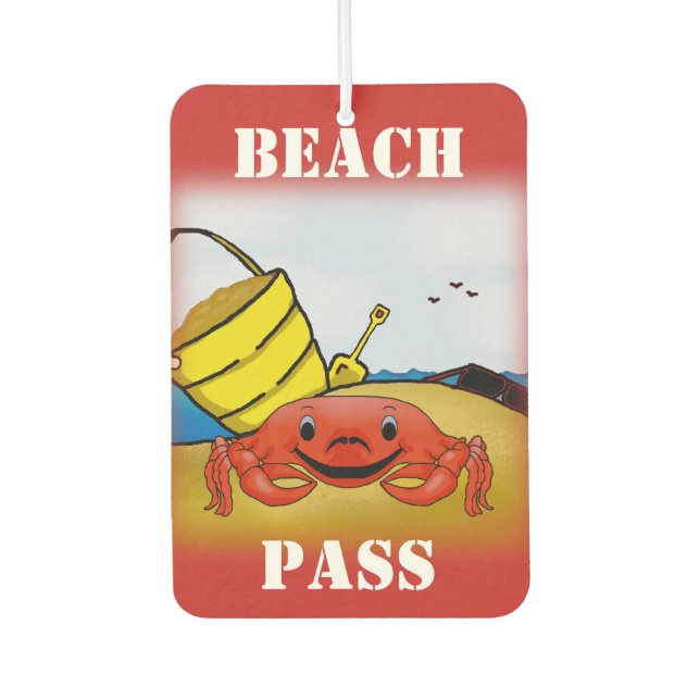 Happy Crab Air Freshener (Front)