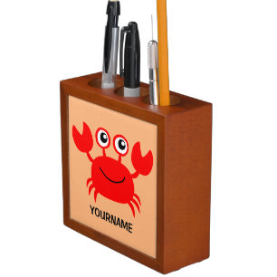 Happy Crab custom desk organizer