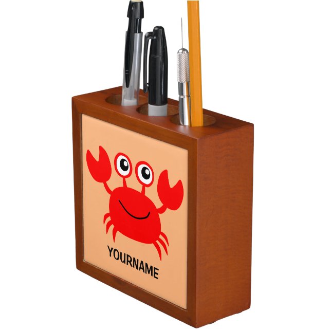 Happy Crab custom desk organizer (In Situ)