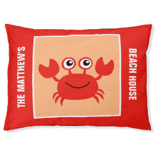 Happy Crab custom dog beds