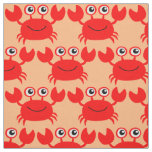 Happy Crab custom fabric
