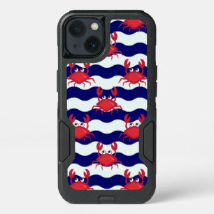 Happy Crabs Pattern iPhone 13 Case