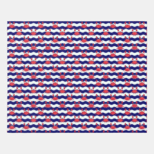 Happy Crabs Pattern Rug