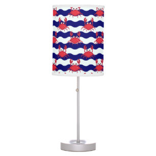 Happy Crabs Pattern Table Lamp