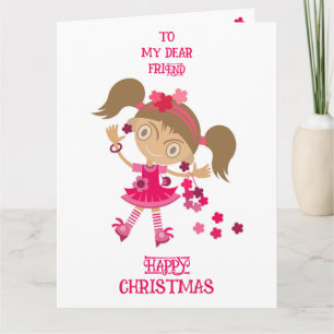 HAPPY CRISTMAS VACATION WISH FOR FRIEND CARD