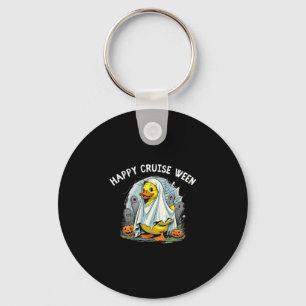 Happy Cruise Ween Quack Or Treat Cruise Ducks Fun Keychain
