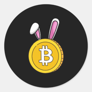 Happy crypto Easter Classic Round Sticker